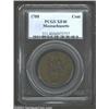 Image 1 : 1788 1C Massachusetts Cent XF40 PCGS. Ryder 12-I. The glossy surfaces have tan-brown patina. Traces.