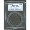 Image 1 : (1792-94) TOKEN Kentucky Token, LANCASTER Edge AU50 PCGS. Breen-1156. Mahogany patina with a lighter