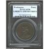 Image 1 : Undated PENNY Washington Liberty & Security Penny AU58 PCGS. Baker-30, R.2. A glossy chocolate-brown