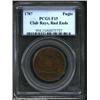 Image 1 : 1787 1C Fugio Cent, Club Rays, Rounded Ends Fine 15 PCGS. Newman 4-E, R.3. An impressive Fugio Cent.