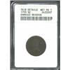Image 1 : 1793 1/2 C--Damaged Reverse--ANACS. Fair Details, Net Poor 1. B-1, C-1, High R.3. Y in LIBERTY dista