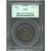 Image 1 : 1793 1/2 C AG3 PCGS. B-4, C-4, R.3. About three quarters of the legends are legible. The 3 in the da