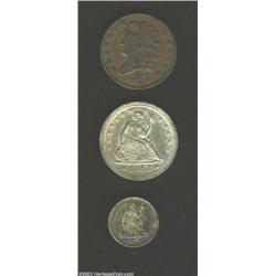1829 1/2 C Half Cent AU50 Rim Bump Uncertified, B-1, C-1, R.1, sharply struck, golden-brown fields a