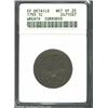 Image 1 : 1793 1C Wreath Cent--Vine and Bars, Corroded--ANACS. XF Details, Net VF20. S-6, R.3. A mostly chocol