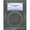 Image 1 : 1817 1C 13 Stars MS63 Brown PCGS. N-14, R.1. The only obverse for the year with the bust truncation.