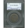 Image 1 : 1852 1C MS64 Brown PCGS. N-22, R.1. A tiny die lump (as made) above Liberty's brow affirms the varie