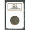 Image 1 : 1852 1C MS65 Brown NGC. N-8, R.2. The obverse has iridescent olive-brown color, while the reverse ha