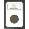 Image 1 : 1853 1C MS66 Brown NGC. N-3, R.1. Curved die lines (as made) below the Y in LIBERTY and a clashmark.