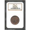 Image 1 : 1853 1C MS65 Red and Brown NGC. N-25, R.1. The 1 in the date is lightly repunched below the base. ST