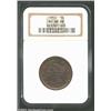 Image 1 : 1853 1C MS66 Red and Brown NGC. N-10, R.1. The 8 in the date is repunched within the upper loop, and