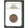 Image 1 : 1854 1C MS66 Red and Brown NGC. N-11, R.2. Abundant crimson luster outlines the devices and legends.