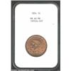 Image 1 : 1854 1C MS66 Red and Brown NGC. Nearly fully lustrous with a frosty textured sheen, the surfaces are