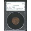 Image 1 : 1864 1C L On Ribbon MS65 Red and Brown PCGS. Varying shades of red-brown and iridescent orange are d