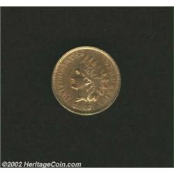 1867 1C MS64 Red and Brown Questionable Color Uncertified. Sharply struck and carefully preserved, t