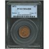 Image 1 : 1872 1C MS64 Red and Brown PCGS. Razor sharp throughout, the surfaces are predominantly lustrous wit