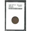 Image 1 : 1877 1C--Corroded--ANACS. Fine Details, Net VG8. A medium brown key date Cent that is only very fain