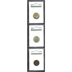 1879 1C Cent XF40 ANACS, medium brown patina, a few miniscule obverse contact marks, a hint of verdi