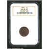 Image 1 : 1885 1C MS65 Red and Brown NGC. The obverse has rich gold and lilac patina, while the reverse has ir