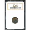 Image 1 : 1895 1C MS64 Brown NGC. Outrageously toned with swirls of sea-green, electric-blue, and rose-violet.