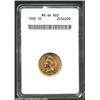 Image 1 : 1905 1C MS64 Red ANACS. A well struck and highly lustrous near-Gem that has radiant gold color. A wi
