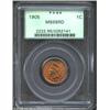 Image 1 : 1905 1C MS65 Red PCGS. Thick, frosty luster with strong definition on the central devices, being fra