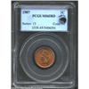 Image 1 : 1907 1C MS65 Red PCGS. Eagle Eye Photo Seal. A sharply struck Gem that has imposing luster and impre