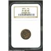 Image 1 : 1870 1C PR65 Red and Brown NGC. Type One Reverse, Shallow N in ONE. Bright, glittering surfaces, the