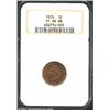 Image 1 : 1874 1C PR66 Red and Brown NGC. Snow-1. The 4 in the date is recut along the diagonal bar. Luminous.