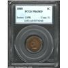 Image 1 : 1888 1C PR63 Red PCGS. Brilliant, reflective, and fully-red. Well-struck and fully Choice.From The N