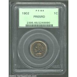 1902 1C PR65 Red PCGS. Both the fields and devices are equally reflective and the color is an even p