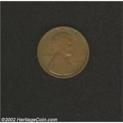 1909-S VDB 1C VF20 Uncertified. Evenly worn with medium-brown surfaces that have a few stray blemish