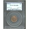 Image 1 : 1914-S 1C MS64 Red and Brown PCGS. Except for some softness on the O of ONE, the strike is bold with