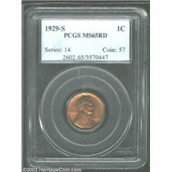 1929-S 1C MS65 Red PCGS. The finest aspect of this coin is the radiant, blazing luster and the beaut