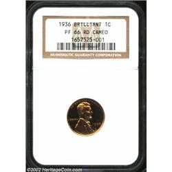 1936 1C Brilliant PR66 Red Cameo NGC. The importance of this coin among Lincoln Cent specialists can