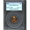 Image 1 : 1951 1C PR67 Cameo PCGS. A needle-sharp Superb Gem that has splendid orange-red color and impressive