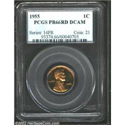 1955 1C PR66 Red, Deep Cameo PCGS. There is no doubt in our minds that the Deep Cameo designation is