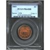 Image 1 : 1869 2C PR64 Red and Brown PCGS. Sharply struck with a golden-red obverse and reddish-brown reverse.
