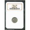 Image 1 : 1866 3CN MS65 NGC. Satiny with a nice strike and just a little roughness at the edges. Smooth, steel