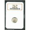 Image 1 : 1867 3CN MS64 NGC. The strike is average, but the luster is full and thick on both sides. Untoned wi