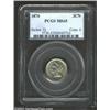 Image 1 : 1870 3CN MS65 PCGS. A complete gem with thick, rich luster and a silvery tint to the copper-nickel s