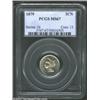 Image 1 : 1879 3CN MS67 PCGS. The reverse fields are semi-prooflike, but there is no evidence of die polishing