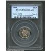 Image 1 : 1869 3CN PR65 Deep Cameo PCGS. This low pop Gem is overlaid in lovely champagne-gold iridescence. Th