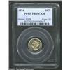 Image 1 : 1874 3CN PR65 Cameo PCGS. Dusky tan patina cannot hide the exquisite cameo contrast. A boldly struck