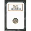 Image 1 : 1876 3CN PR65 NGC. Milky gold patina confirms the originality of this exquisitely struck and magnifi