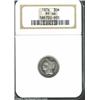 Image 1 : 1876 3CN PR66 NGC. Sharply impressed over the devices, the fields glisten with captivating reflectiv