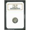 Image 1 : 1878 3CN PR65 NGC. Brilliant and well-struck, with several wispy areas of toning on the obverse. The