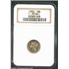 Image 1 : 1882 3CN PR66 NGC. Both lustrous and mildly reflective sides are covered with an even light pink col