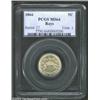 Image 1 : 1866 5C Rays MS64 PCGS. This smooth, golden-gray example has the look of a full Gem grade. There are