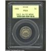 Image 1 : 1869 5C PR64 PCGS. A well struck near-Gem that displays tan-olive patina and undertones of bright ir