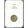 Image 1 : 1872 5C PR64 NGC. Golden-brown toning covers each side of this nicely mirrored proof.From the Col. C